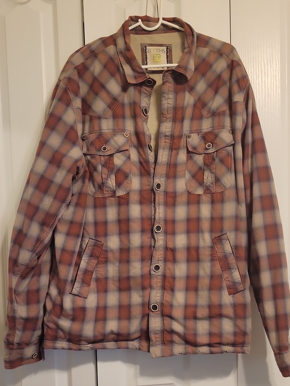 Lined Buttpn Up Jacket Xxl